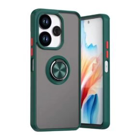 Xiaomi Redmi 13 4G Kılıf Montreal Yüzüklü Silikon Kapak - Yeşil-(5796)