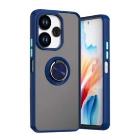 Xiaomi Redmi 13 4G Kılıf Montreal Yüzüklü Silikon Kapak - Lacivert-(5796)