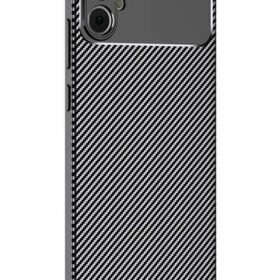 Samsung Galaxy A05 Kılıf Auto Focus Karbon Kapak - Siyah-(5796)