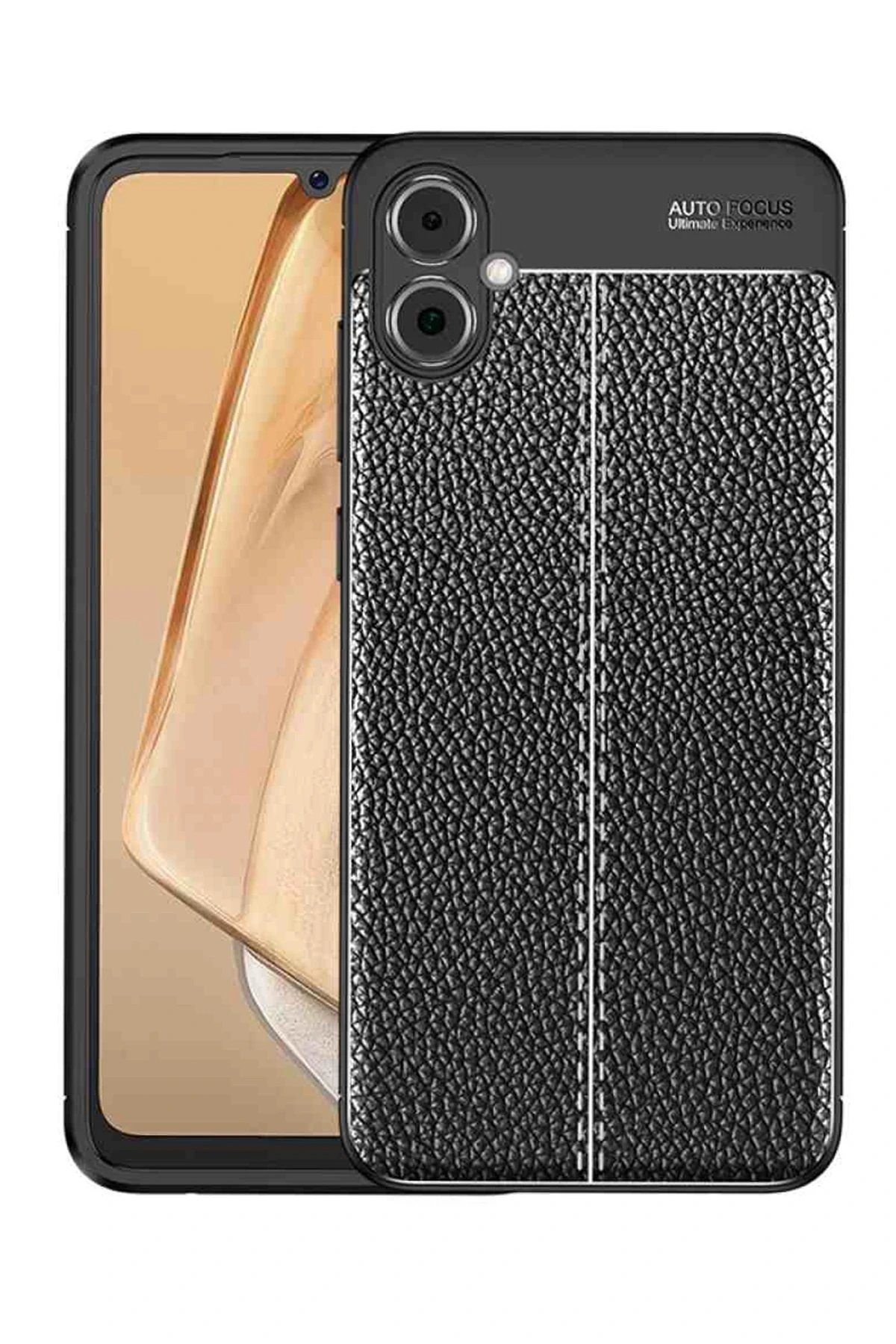 Samsung Galaxy A05 Kılıf Auto Focus Kapak - Siyah-(5796) - Görsel 2