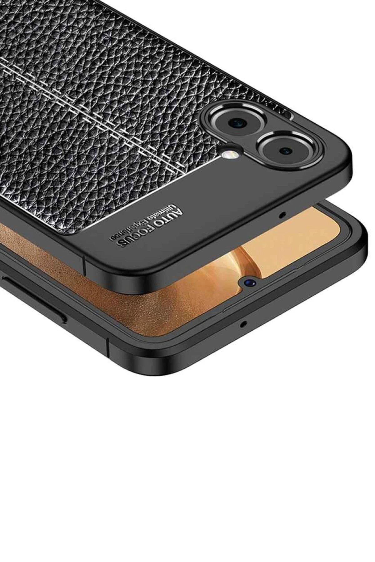 Samsung Galaxy A05 Kılıf Auto Focus Kapak - Siyah-(5796) - Görsel 3