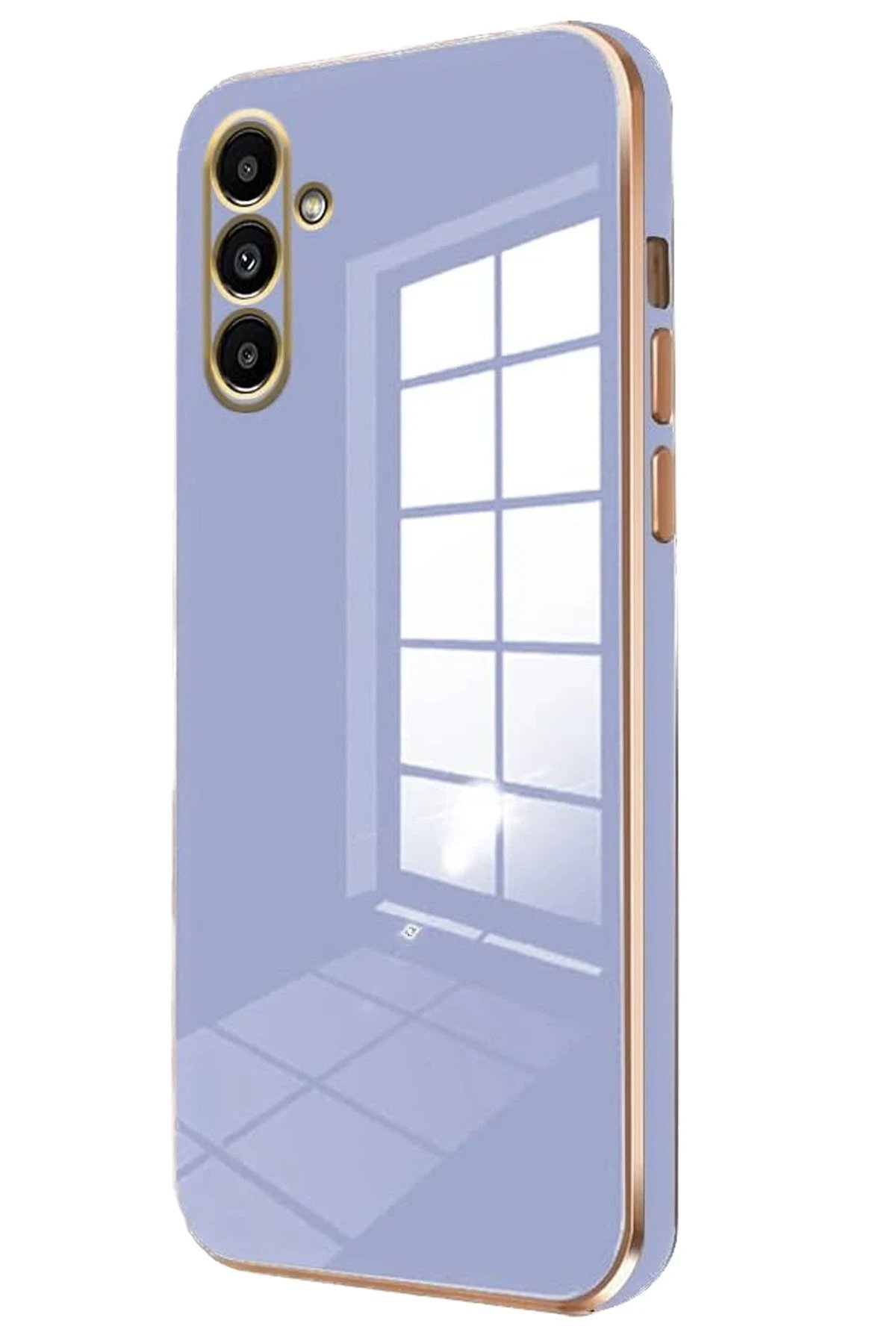 Samsung Galaxy A15 4G Kılıf Volet Silikon - Mavi-(5796)