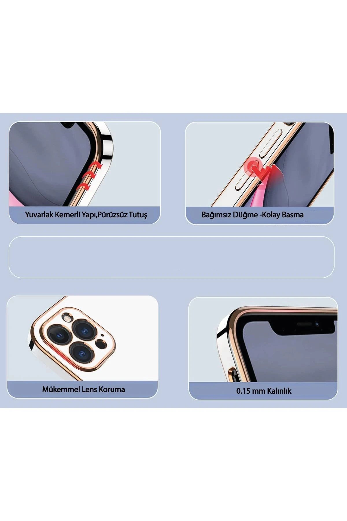 Samsung Galaxy A15 4G Kılıf Volet Silikon - Mor-(5796) - Görsel 3