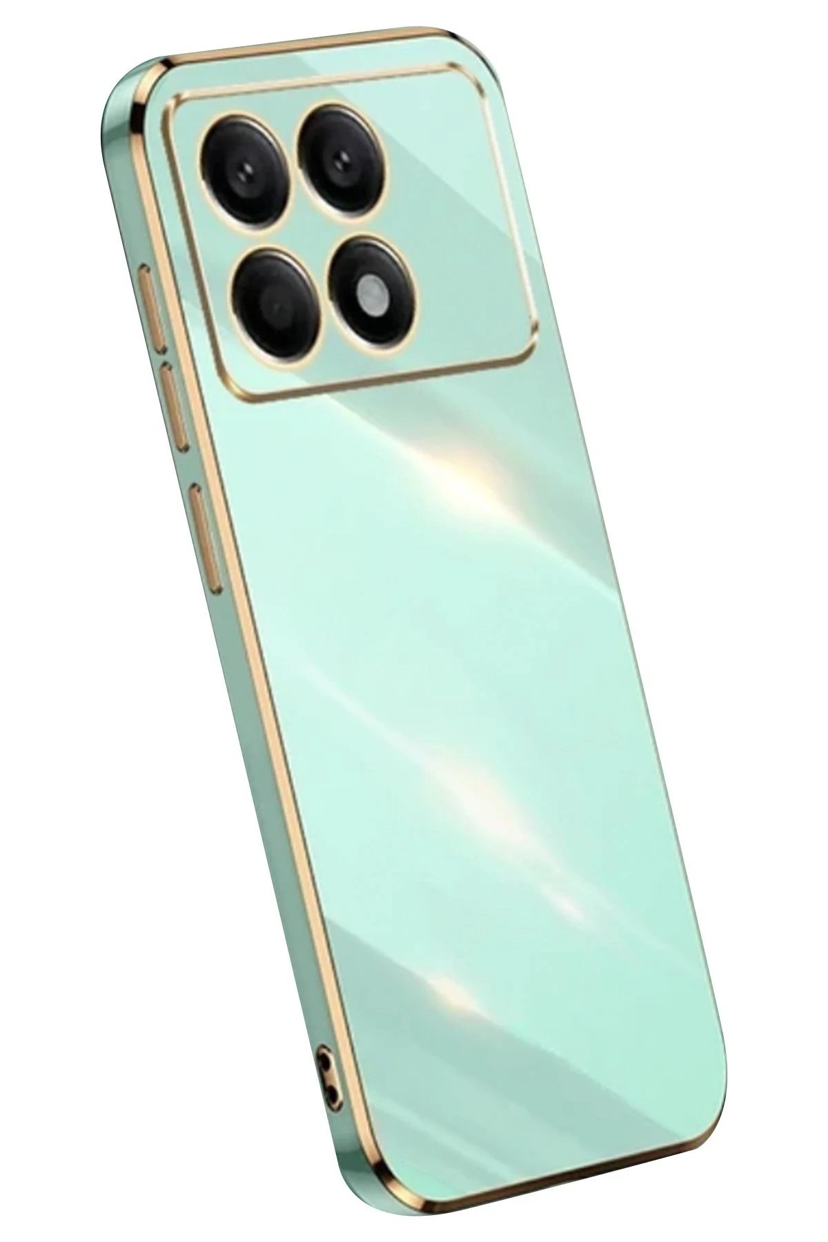 Xiaomi Poco X6 Pro Kılıf Volet Silikon - Açık Yeşil-(5796)