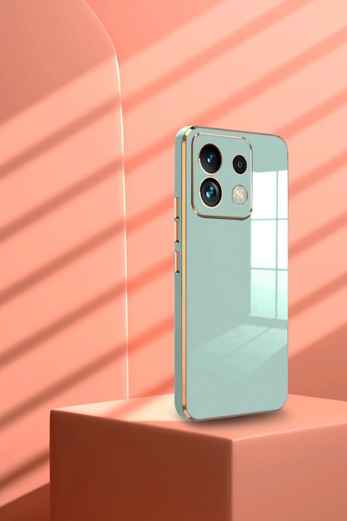 Xiaomi Poco M6 Pro 4G Kılıf Volet Silikon - Mavi-(5796) - Görsel 2