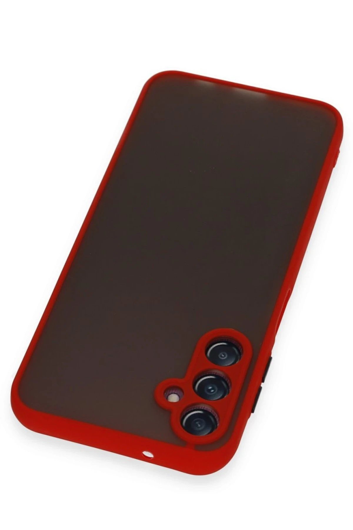 Samsung Galaxy A15 4G Kılıf Montreal Silikon Kapak - Kırmızı-(5796) - Görsel 3
