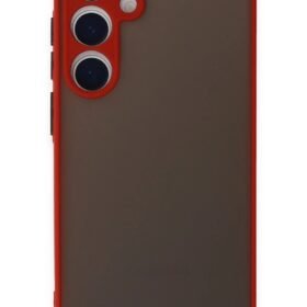 Samsung Galaxy S24 Kılıf Montreal Silikon Kapak - Kırmızı-(5796)