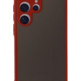 Samsung Galaxy S24 Ultra Kılıf Montreal Silikon Kapak - Kırmızı-(5796)