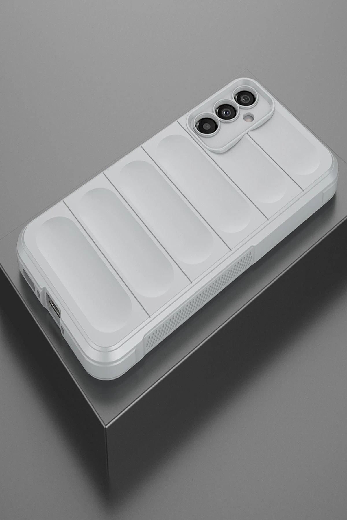 Samsung Galaxy A15 4G Kılıf Optimum Silikon - Krem-(5796) - Görsel 4