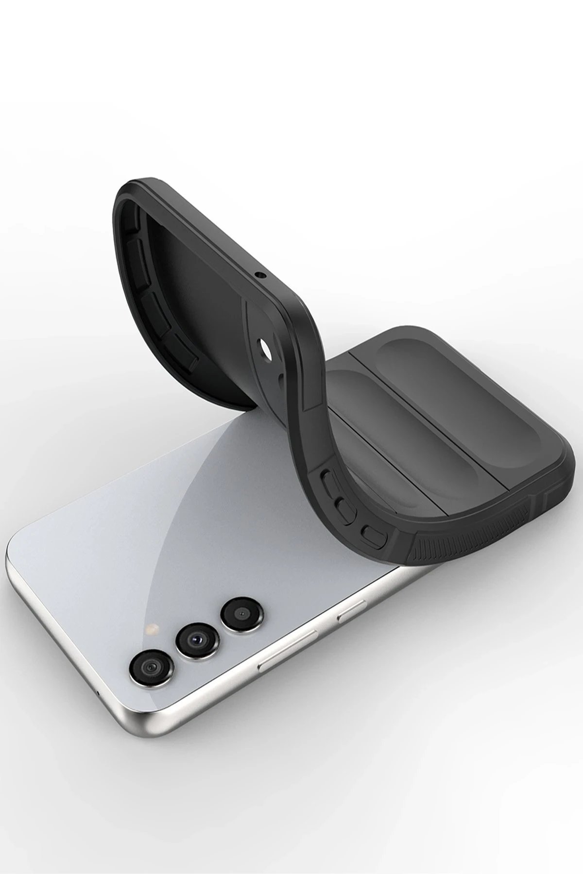 Samsung Galaxy A25 5G Kılıf Optimum Silikon - Siyah-(5796) - Görsel 4