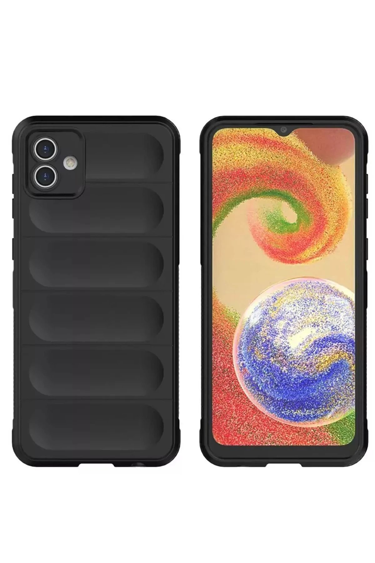 Samsung Galaxy A05 Kılıf Optimum Silikon - Siyah-(5796) - Görsel 2