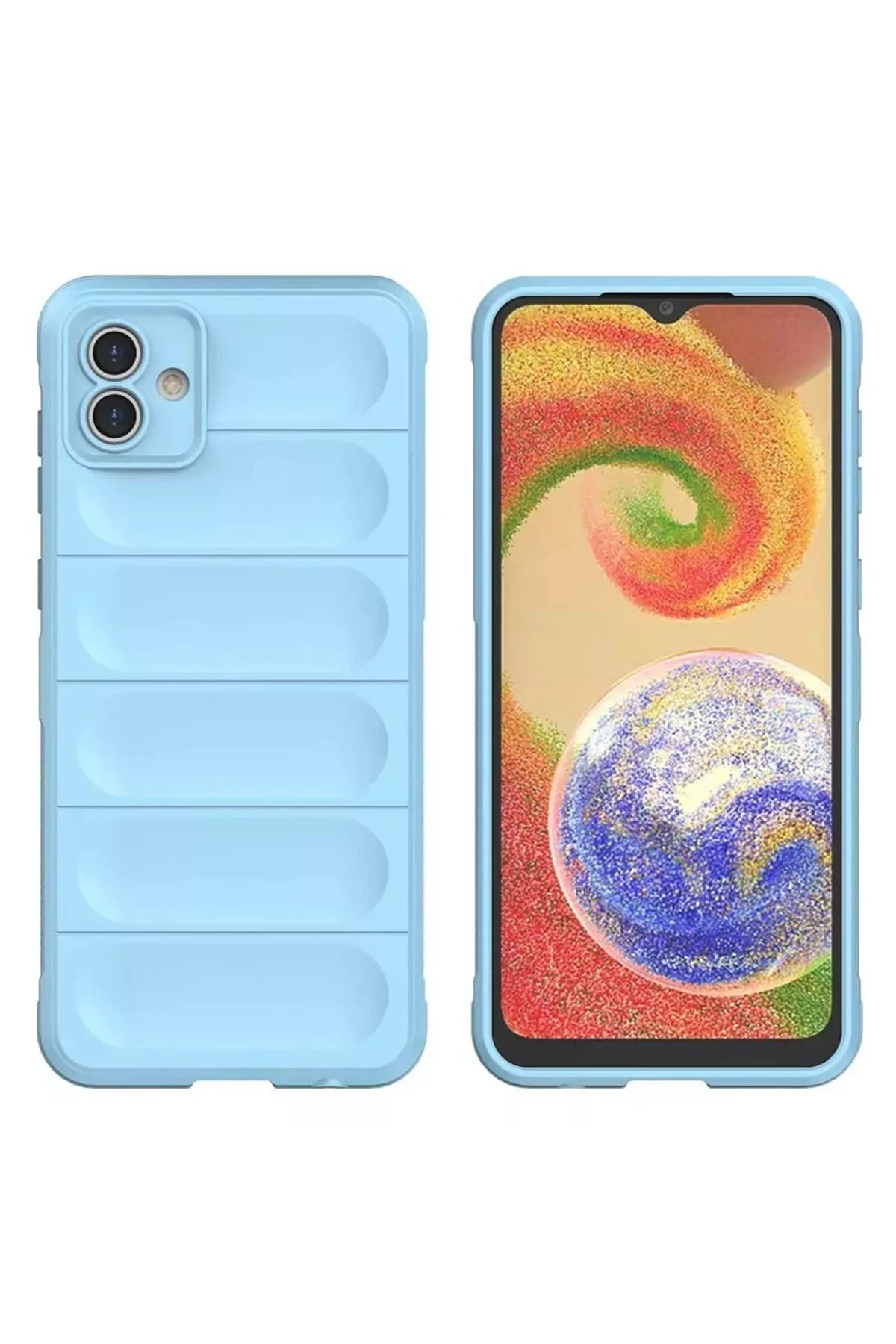 Samsung Galaxy A05 Kılıf Optimum Silikon - Sky Blue-(5796) - Görsel 2