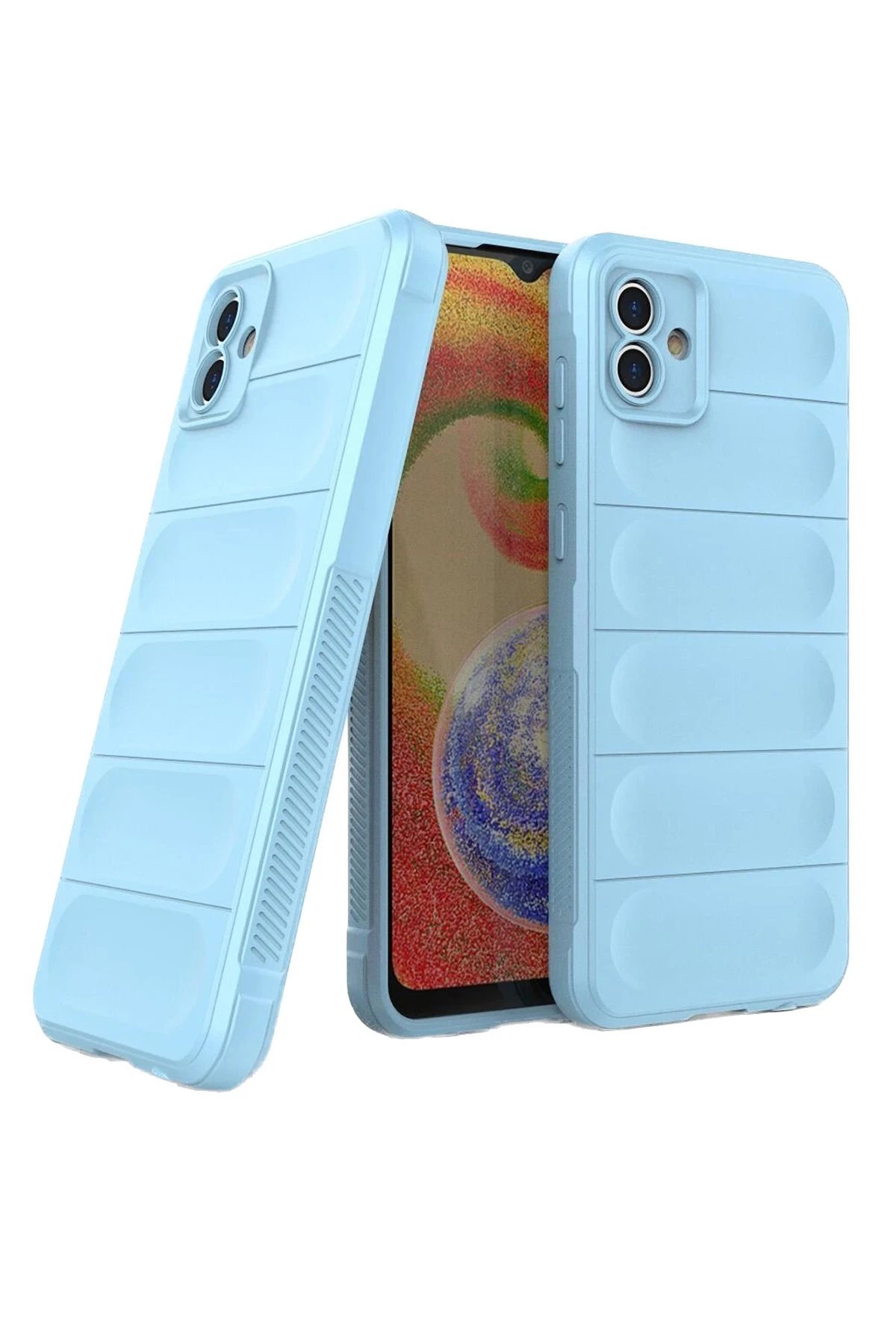 Samsung Galaxy A05 Kılıf Optimum Silikon - Sky Blue-(5796) - Görsel 3