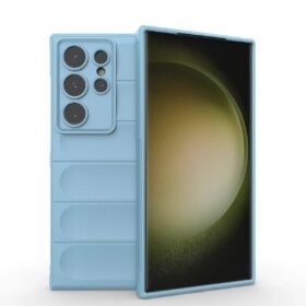 Samsung Galaxy S24 Ultra Kılıf Optimum Silikon - Sky Blue-(5796)