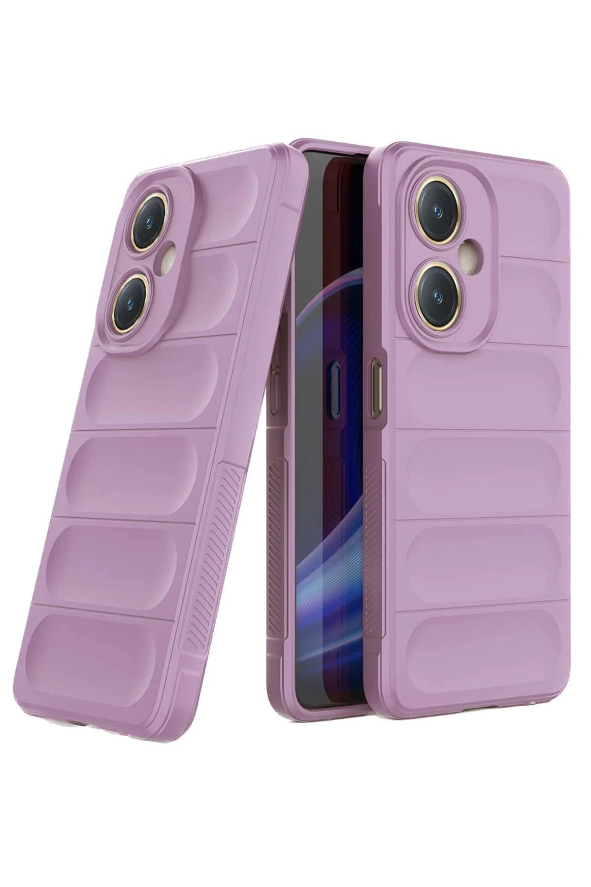 Vivo Y27 Kılıf Optimum Silikon - Mor-(5796)