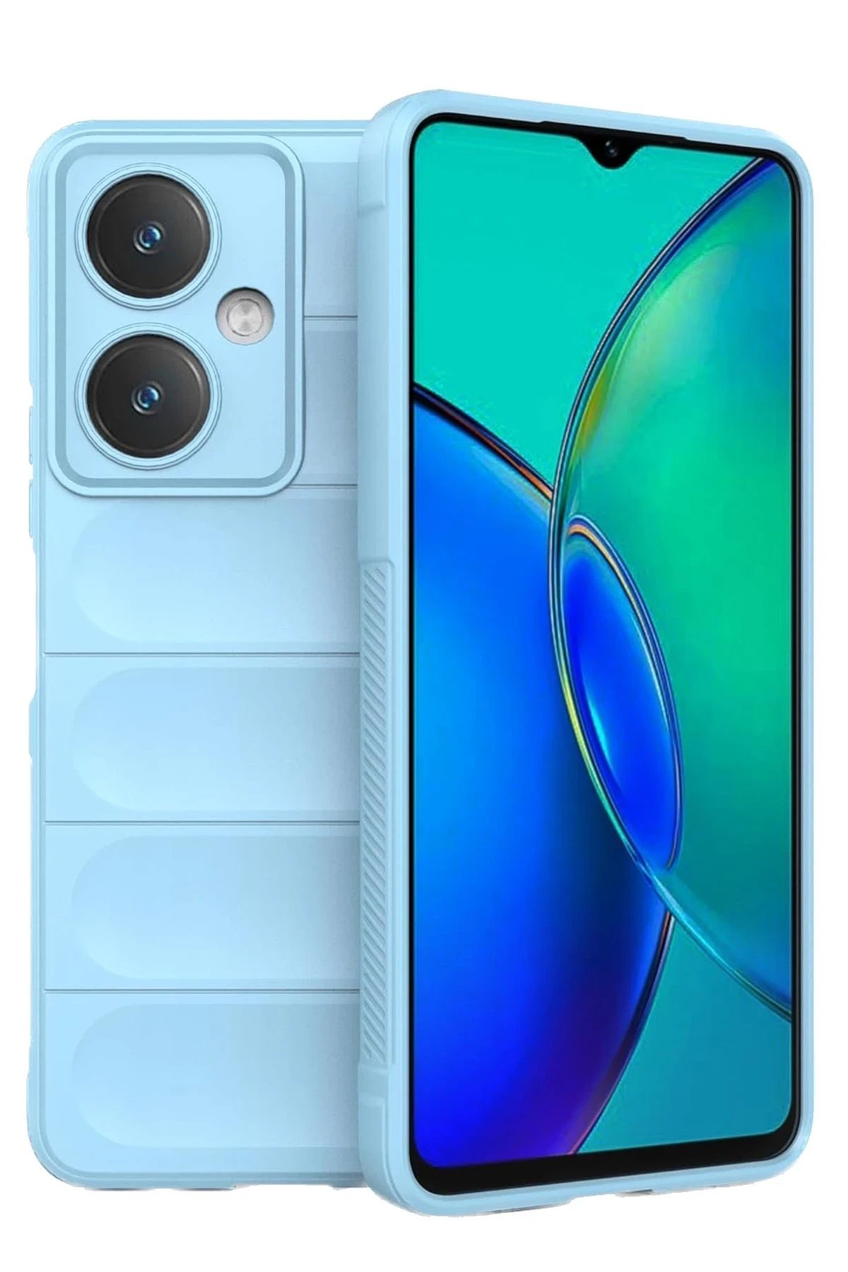 Vivo Y27 Kılıf Optimum Silikon - Sky Blue-(5796) - Görsel 2