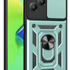 İnfinix Hot 40 Pro Kılıf Pars Lens Yüzüklü Silikon - Yeşil-(5796)