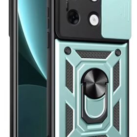 İnfinix Zero 30 5G Kılıf Pars Lens Yüzüklü Silikon - Yeşil-(5796)