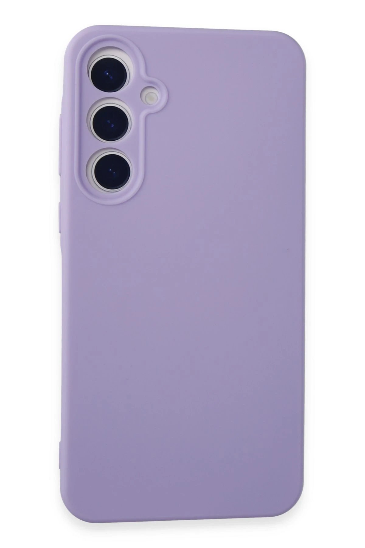 Samsung Galaxy A55 5G Kılıf Nano içi Kadife Silikon - Lila-(5796)