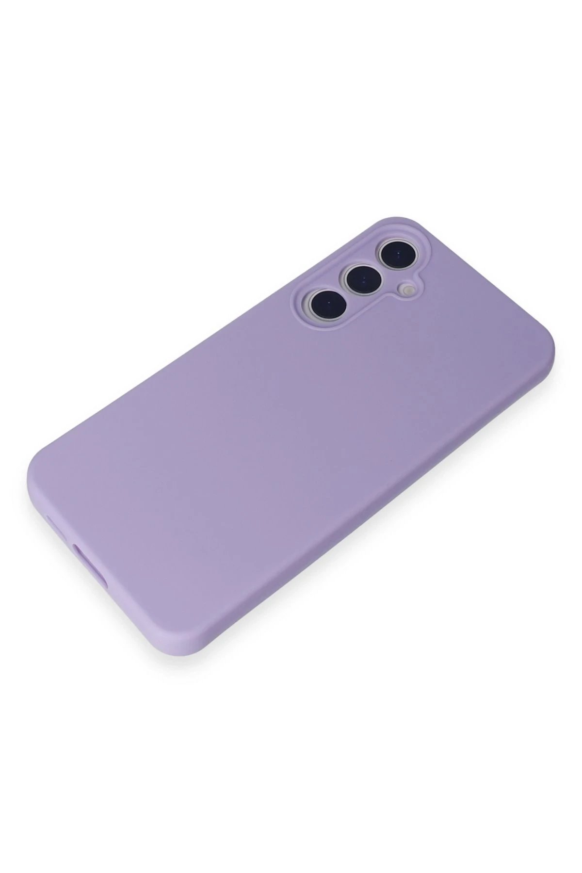 Samsung Galaxy A55 5G Kılıf Nano içi Kadife Silikon - Lila-(5796) - Görsel 4