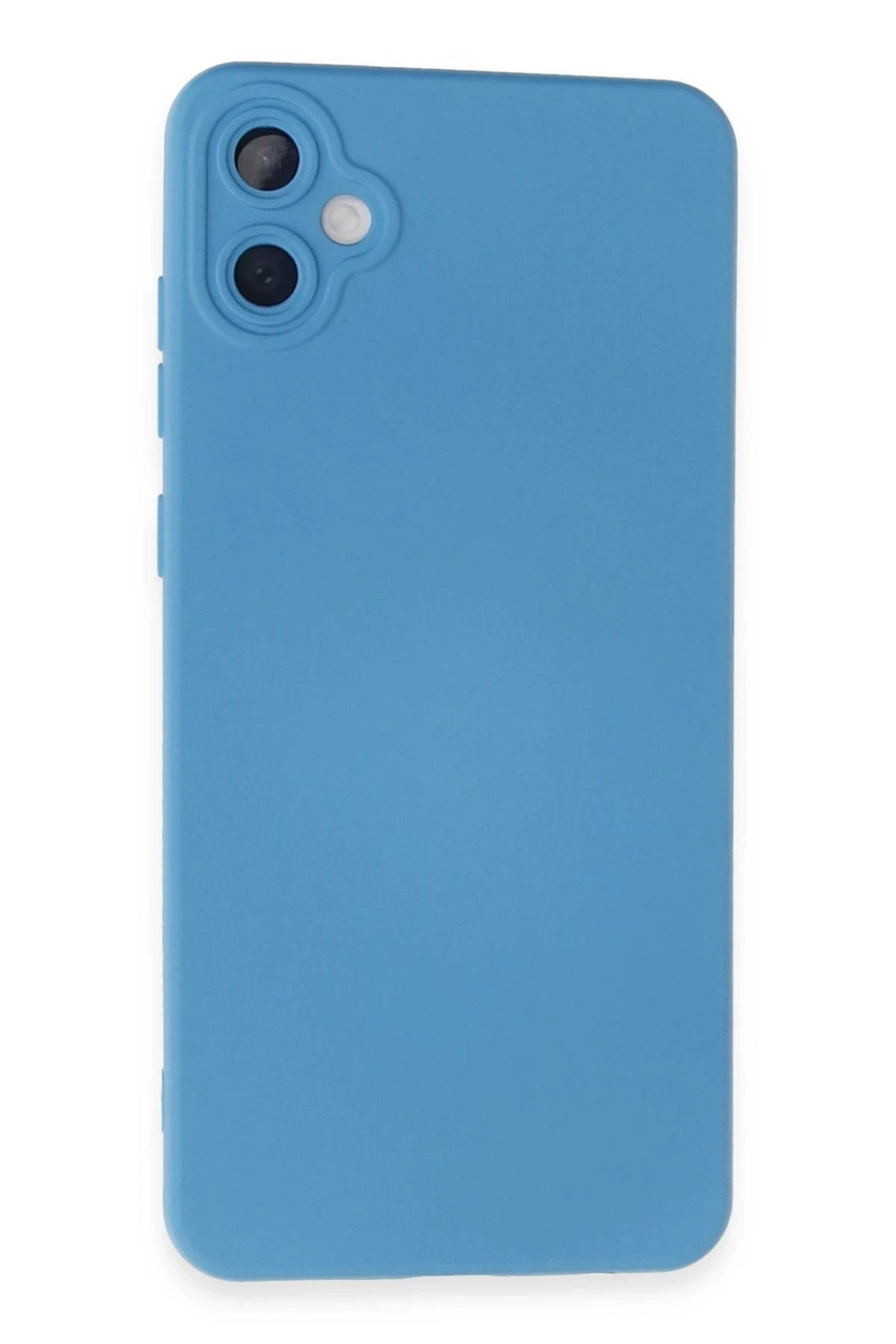 Samsung Galaxy A05 Kılıf Nano içi Kadife Silikon - Mavi-(5796)