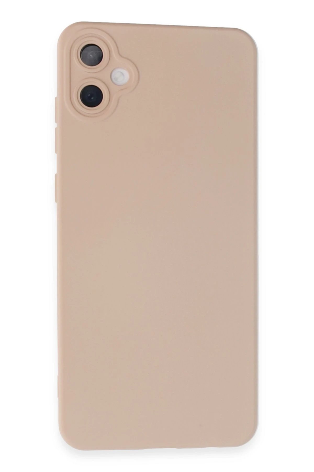 Samsung Galaxy A05 Kılıf Nano içi Kadife Silikon - Pudra-(5796)