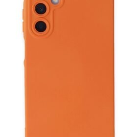 Samsung Galaxy A05S Kılıf Nano içi Kadife Silikon - Turuncu-(5796)