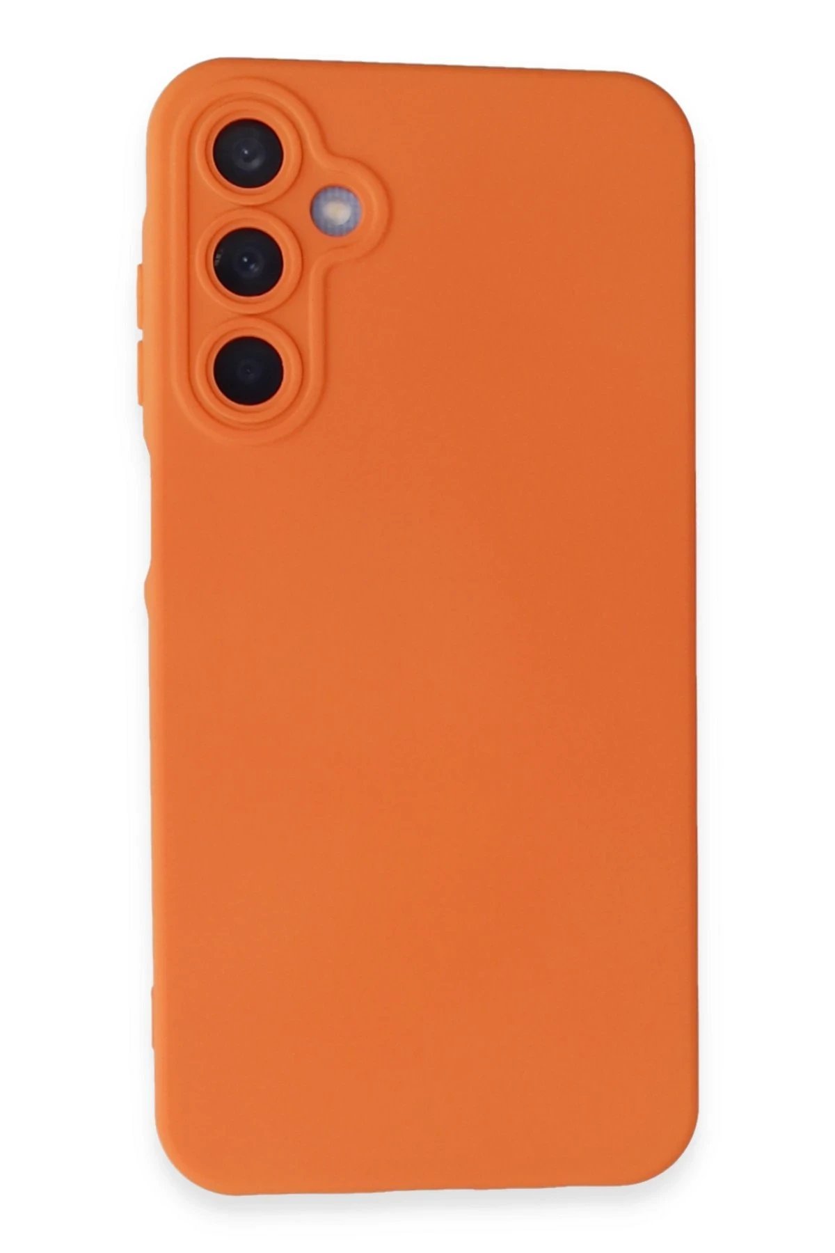 Samsung Galaxy A05S Kılıf Nano içi Kadife Silikon - Turuncu-(5796)