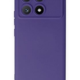 Xiaomi Poco X6 Pro Kılıf Nano içi Kadife Silikon - Mor-(5796)