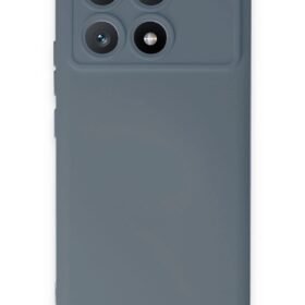 Xiaomi Poco X6 Pro Kılıf Nano içi Kadife Silikon - Gri-(5796)