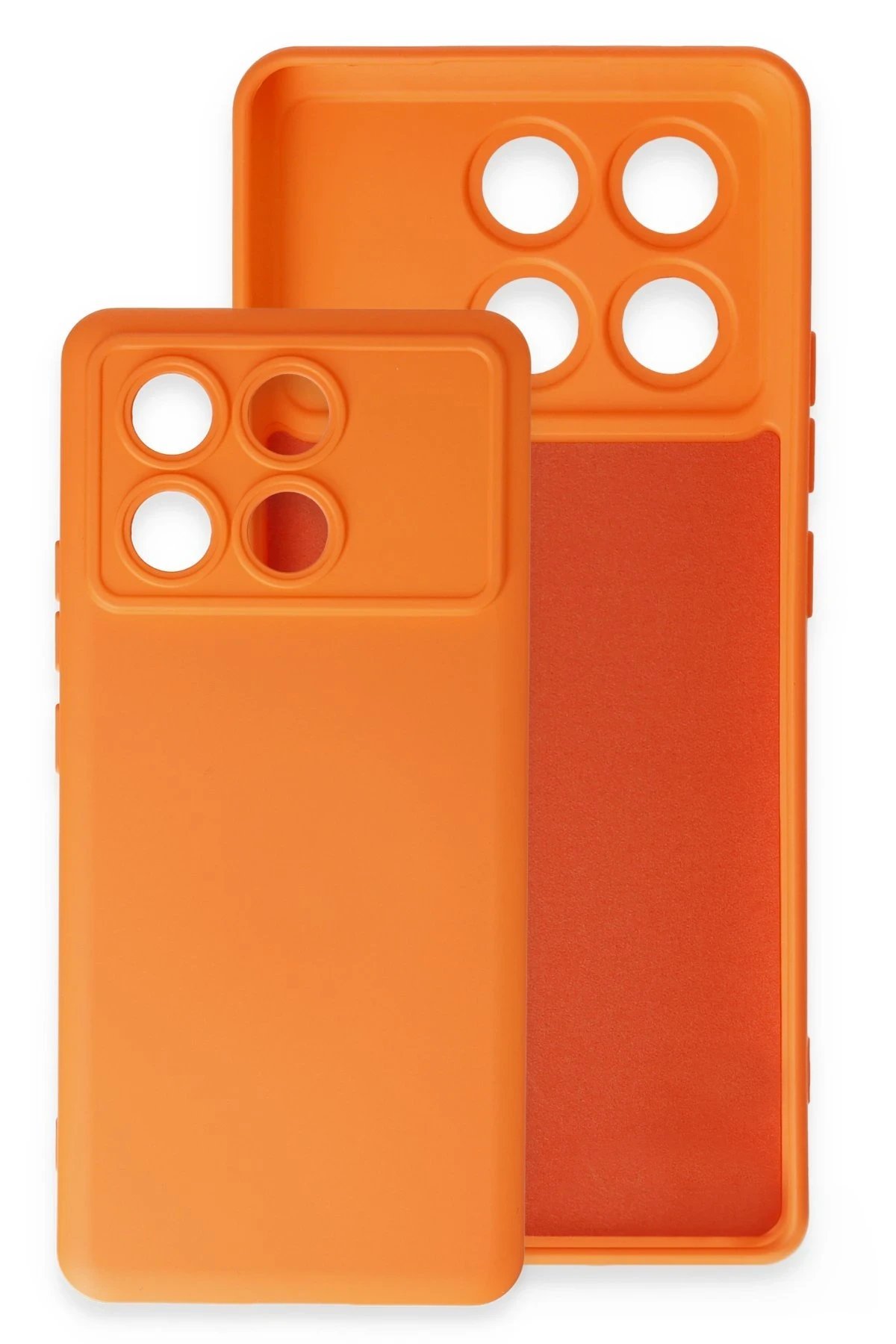 Xiaomi Poco X6 Pro Kılıf Nano içi Kadife Silikon - Pudra-(5796) - Görsel 2