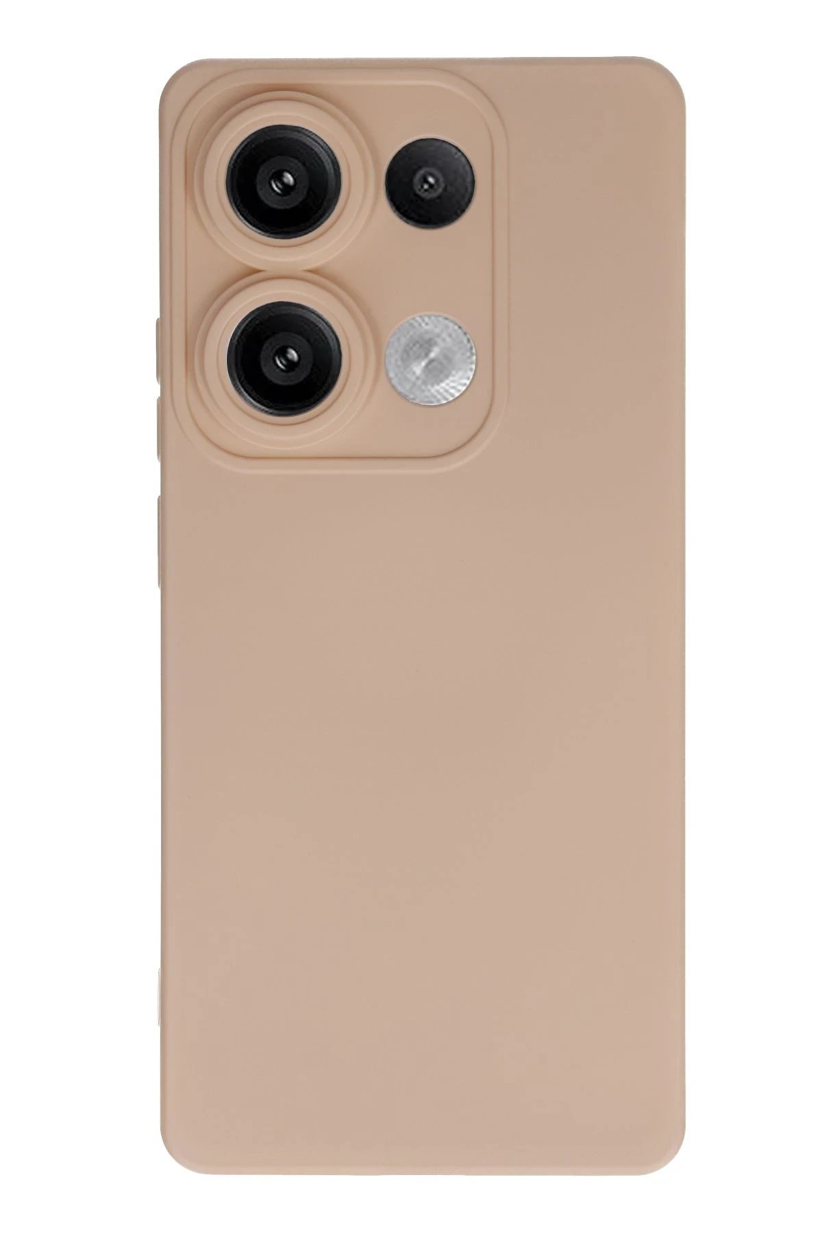 Xiaomi Redmi Note 13 4G Kılıf Nano içi Kadife Silikon - Pudra-(5796)