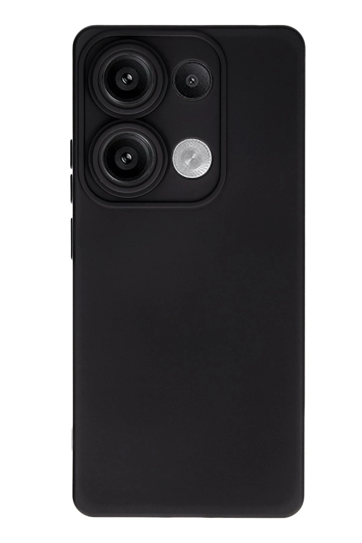 Xiaomi Redmi Note 13 Pro 4G Kılıf Nano içi Kadife Silikon - Siyah-(5796)