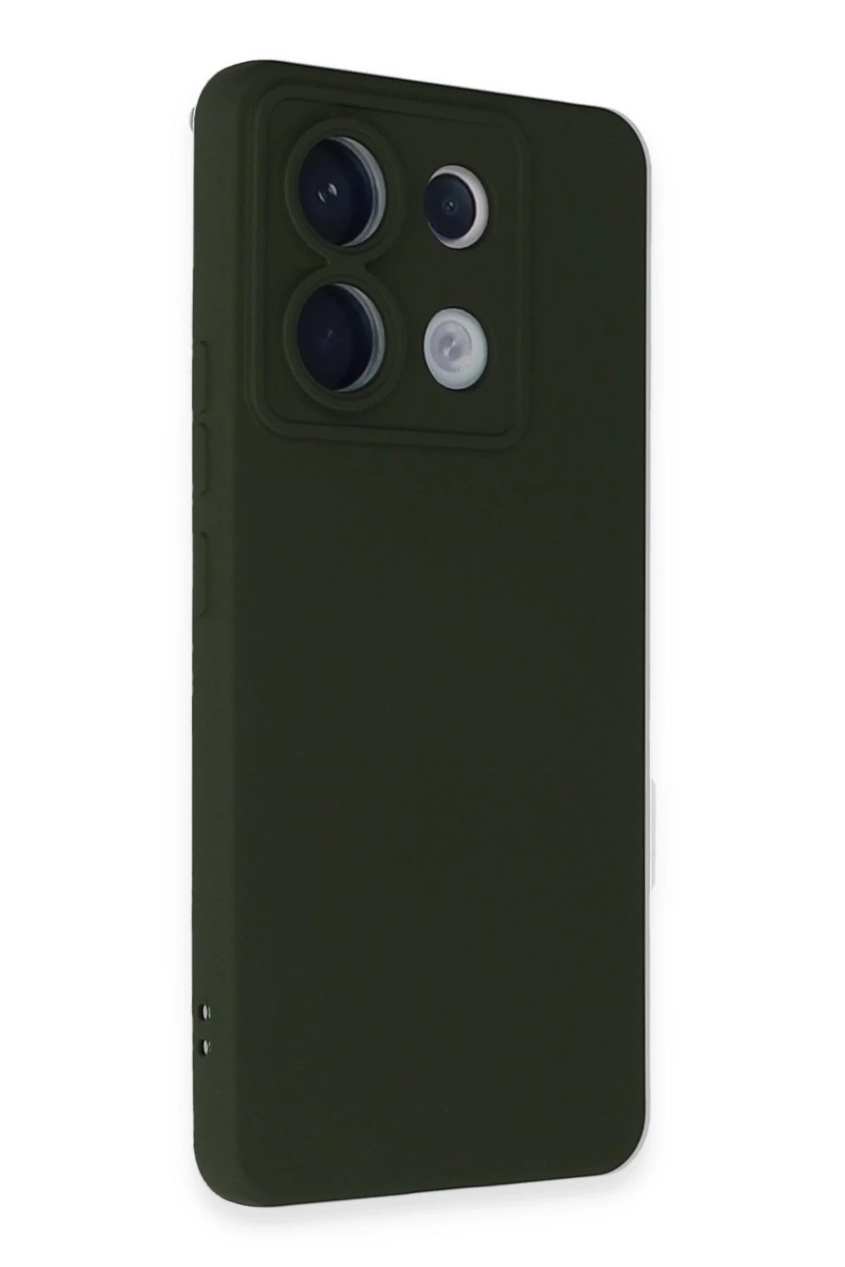 Xiaomi Redmi Note 13 Pro 5G Kılıf Nano içi Kadife Silikon - Koyu Yeşil-(5796) - Görsel 2