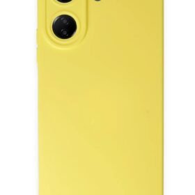 Xiaomi Redmi 13C Kılıf Nano içi Kadife Silikon - Sarı-(5796)