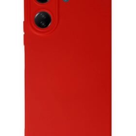 Xiaomi Redmi 13C Kılıf Nano içi Kadife Silikon - Kırmızı-(5796)