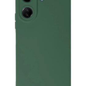 Xiaomi Redmi 13C Kılıf Nano içi Kadife Silikon - Koyu Yeşil-(5796)