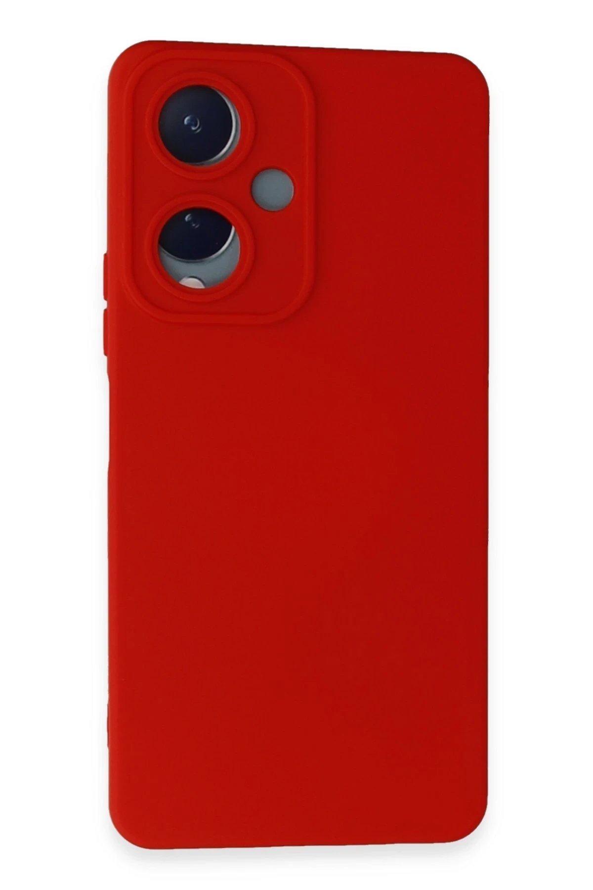 Vivo Y17S Kılıf Nano içi Kadife Silikon - Kırmızı-(5796)