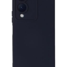 Vivo Y17S Kılıf Nano içi Kadife Silikon - Lacivert-(5796)