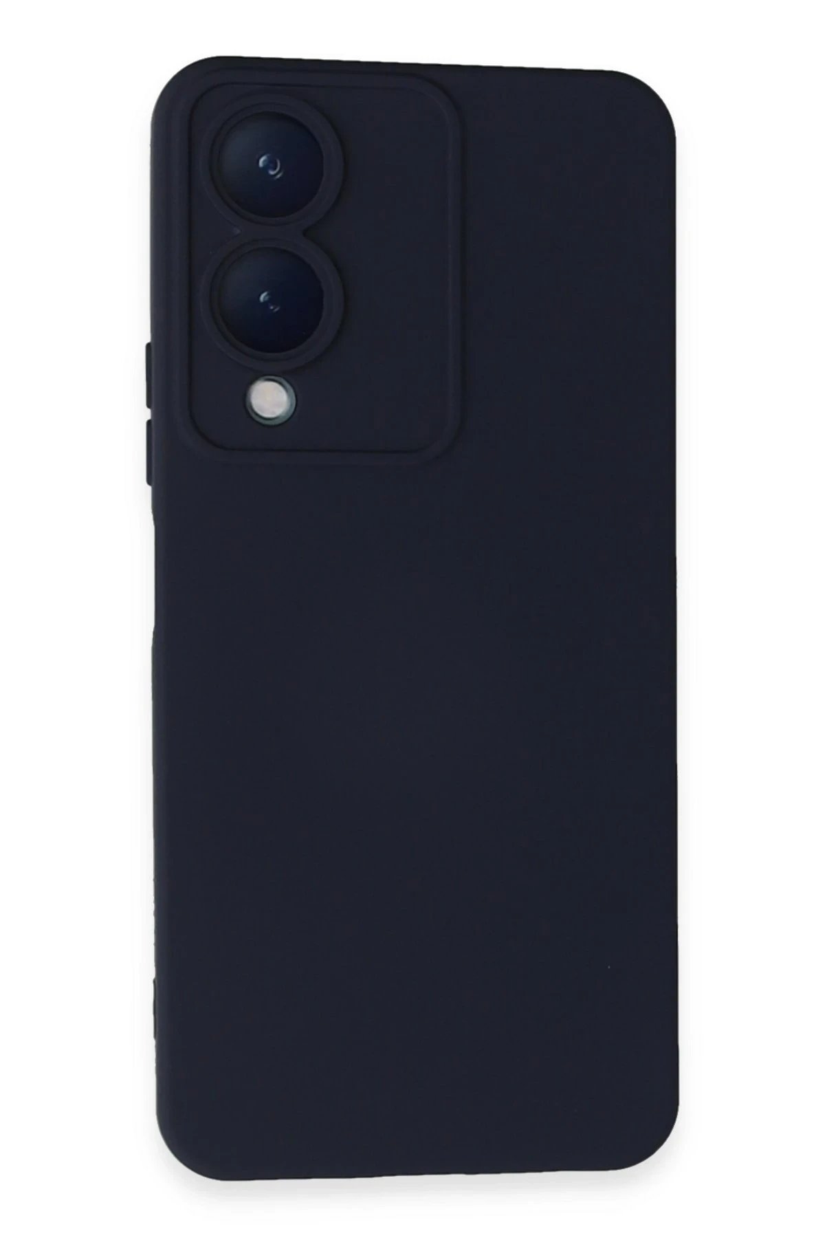 Vivo Y17S Kılıf Nano içi Kadife Silikon - Lacivert-(5796)