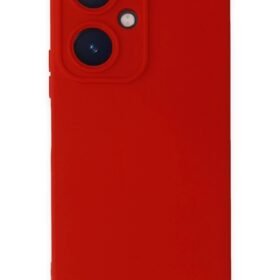 Vivo Y27 Kılıf Nano içi Kadife Silikon - Kırmızı-(5796)