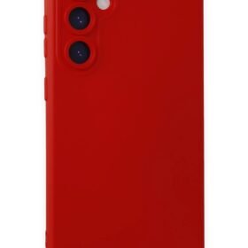 Samsung Galaxy S24 Kılıf Nano içi Kadife Silikon - Kırmızı-(5796)