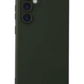 Samsung Galaxy S24 Kılıf Nano içi Kadife Silikon - Koyu Yeşil-(5796)