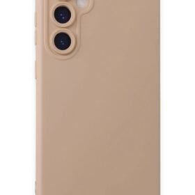 Samsung Galaxy S24 Plus Kılıf Nano içi Kadife Silikon - Pudra-(5796)