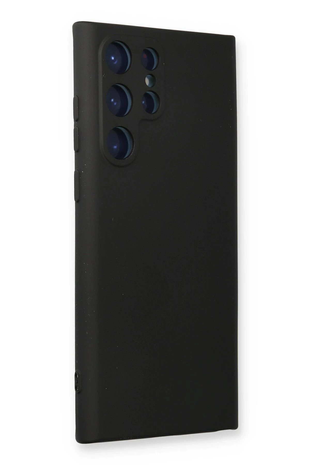 Samsung Galaxy S24 Ultra Kılıf Nano içi Kadife Silikon - Siyah-(5796) - Görsel 2