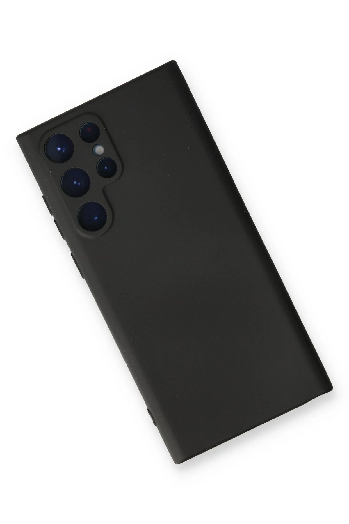 Samsung Galaxy S24 Ultra Kılıf Nano içi Kadife Silikon - Siyah-(5796) - Görsel 3