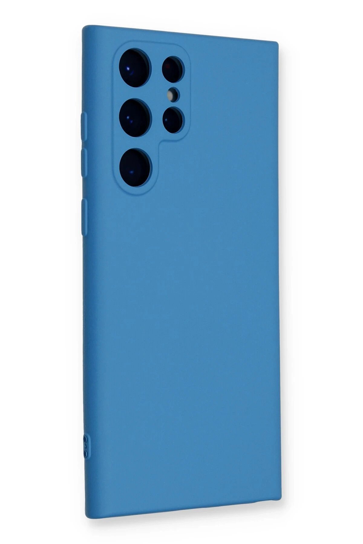 Samsung Galaxy S24 Ultra Kılıf Nano içi Kadife Silikon - Mavi-(5796) - Görsel 2