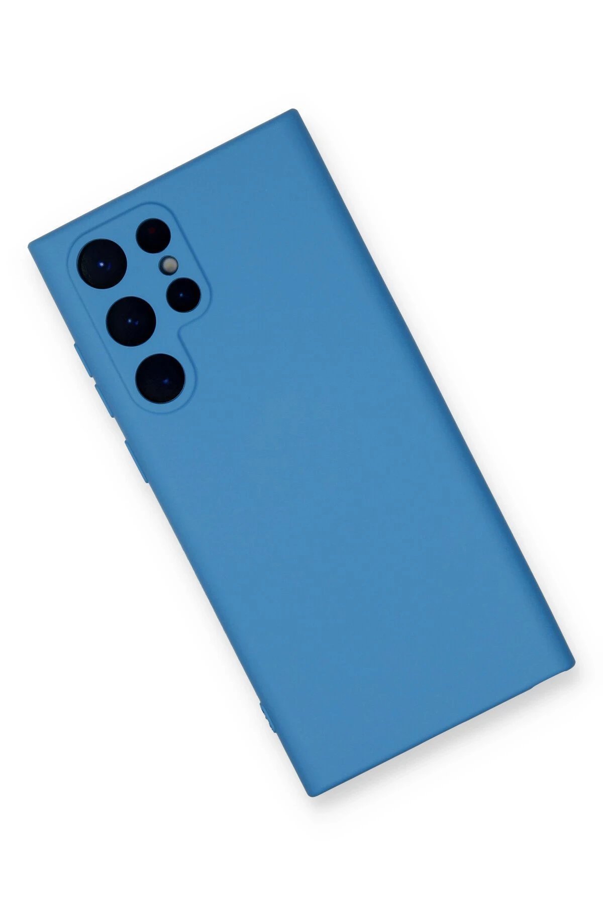 Samsung Galaxy S24 Ultra Kılıf Nano içi Kadife Silikon - Mavi-(5796) - Görsel 3