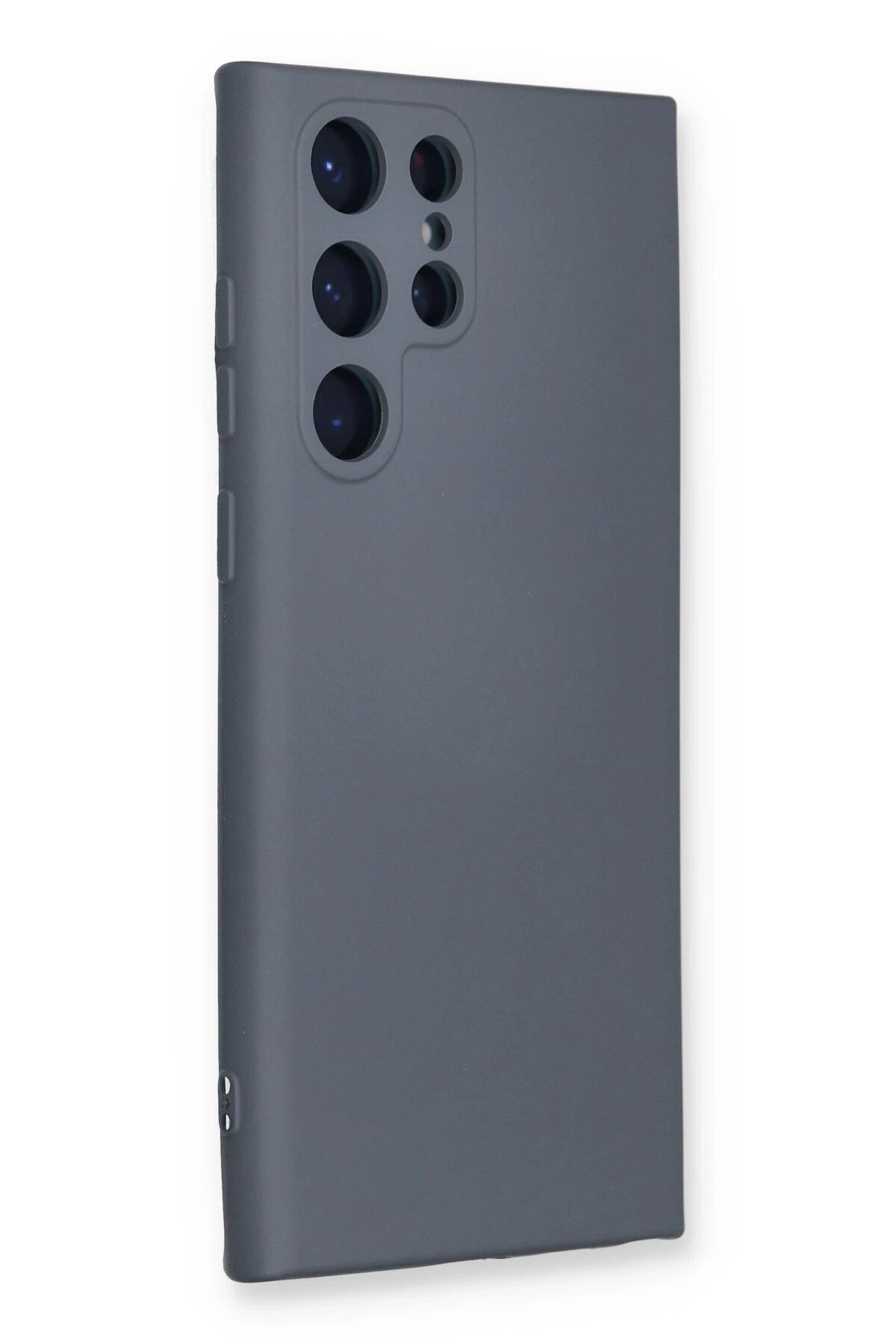 Samsung Galaxy S24 Ultra Kılıf Nano içi Kadife Silikon - Gri-(5796) - Görsel 2