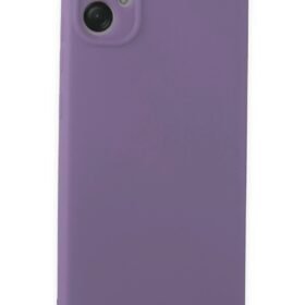 Samsung Galaxy A05 Kılıf First Silikon - Lila-(5796)